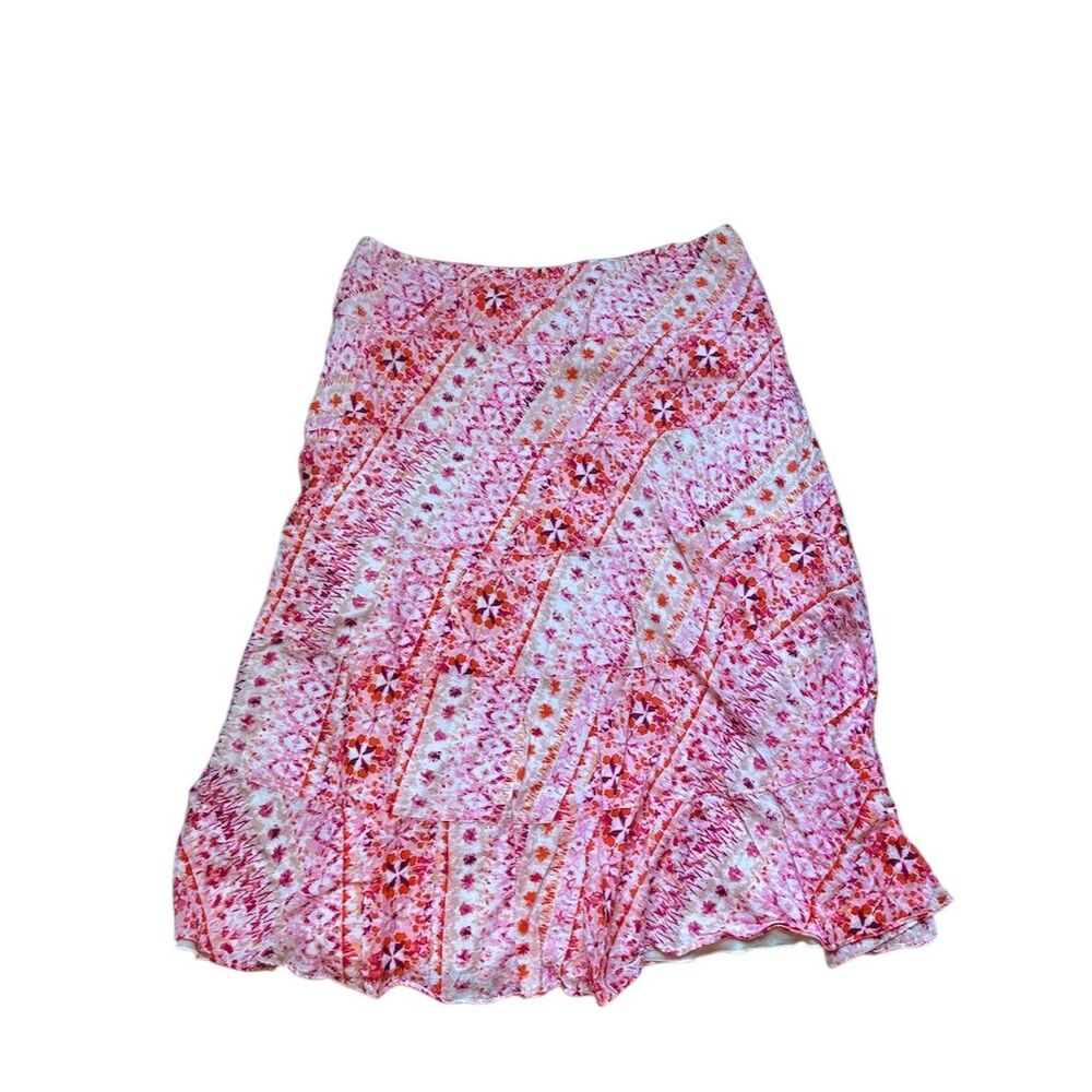 Lash Lane ‎ Women's Floral Midi Skirt Size 18 Multicolor Summer Casual